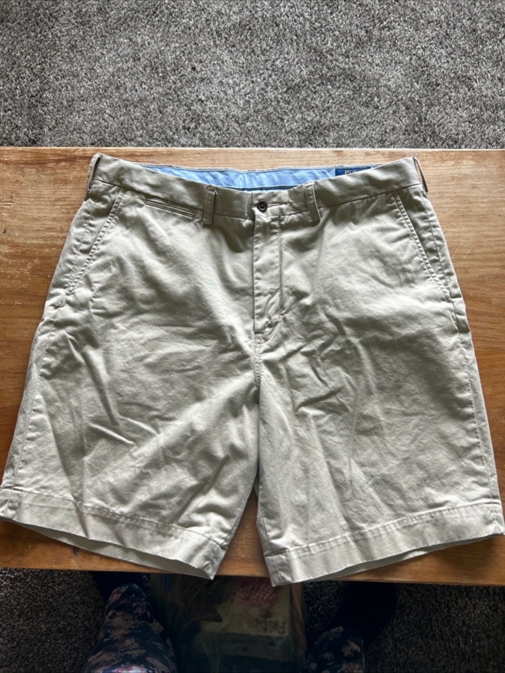 Polo by Ralph Lauren Cotton Chino Shorts in Light Khaki